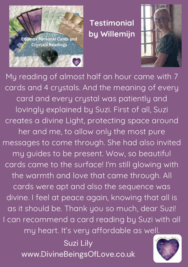 Oracle Card and Crystals Readings - Willemijn