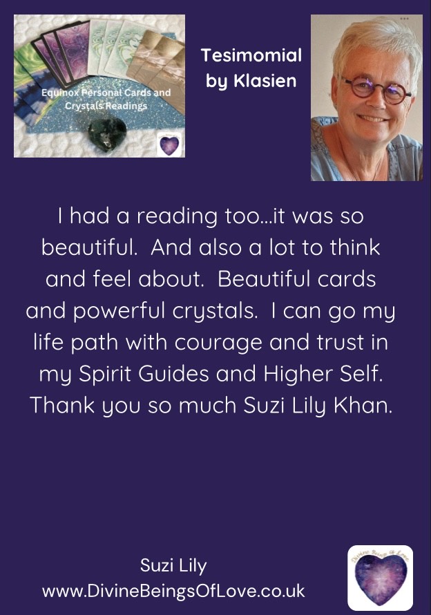 Oracle Card and Crystals Readings - Klasien